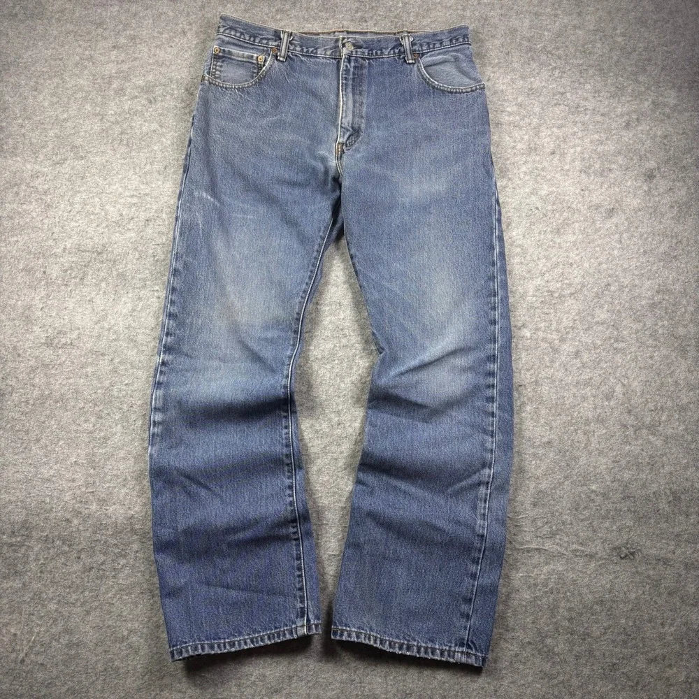 Levis 517 Bootcut Jeans Medium Wash Denim Workwear 36x32